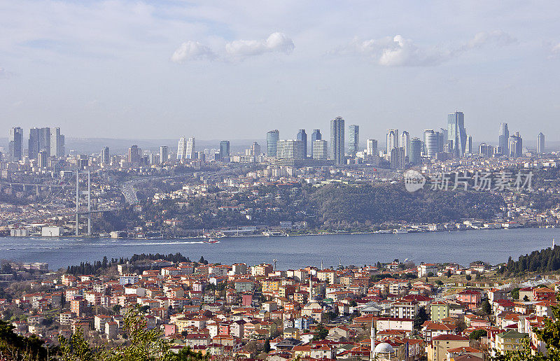 伊斯坦布尔市，从Camlica山- ?aml?ca山